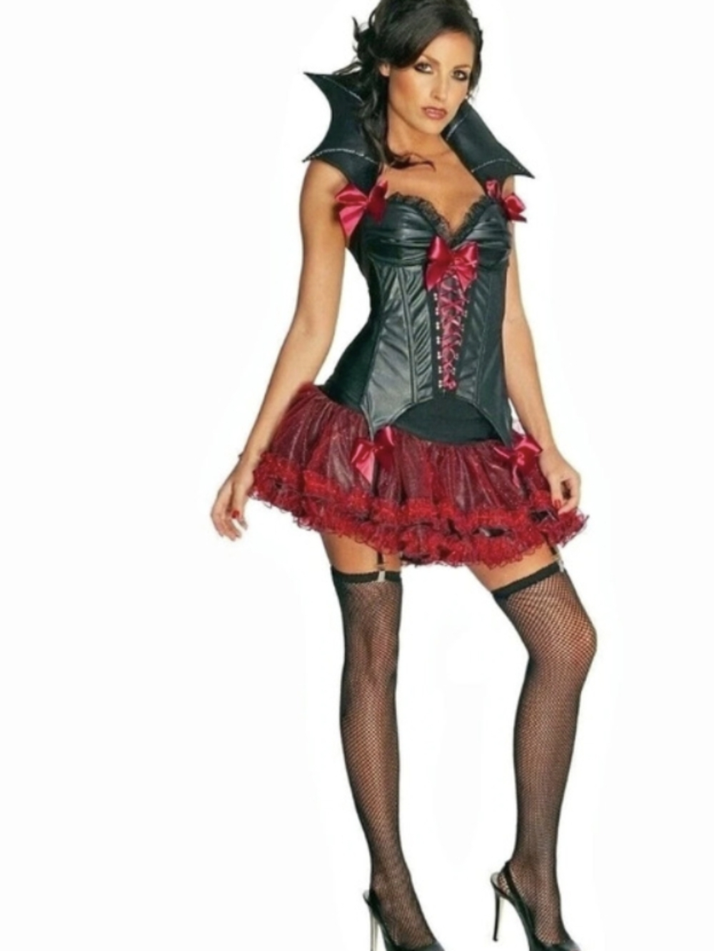 Love Bite Vampire Costume Black & Red Sz M